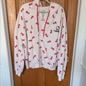 Hello Kitty Bow Zip-Up Hoodie
